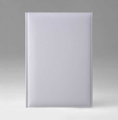 Ежедневник, датированный, Классик, белая, золотой срез, 17х24 см, фиксированный, Карачи, белый