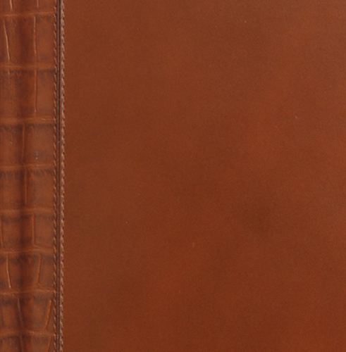 Телефонная книга, с РУС. регистром, Рубрика, джалла, золотой срез, 8х15 см, фиксированный, Софти Кроко, коричневый
