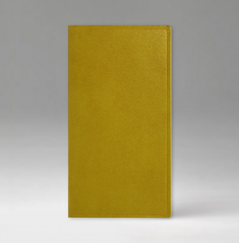 Телефонная книга, с РУС./LAT. регистром, Рубрика, белая, золотой срез, 8х15 см, фиксированный, Карачи, желтый