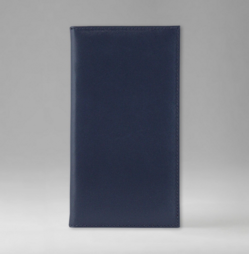 Телефонная книга, с РУС./LAT. регистром, Рубрика, белая, золотой срез, 8х15 см, фиксированный, Софти, синий