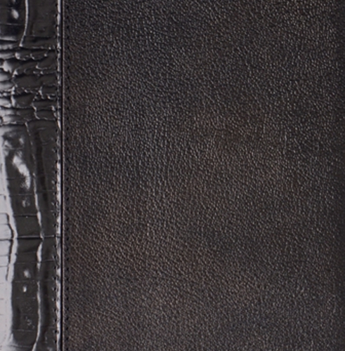 Ежедневник, датированный, Классик, белая, серебряный срез, 15х21 см, фиксированный, Буфало Нью Кроко, черный