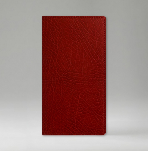 Телефонная книга, с РУС. регистром, Рубрика, белая, серебряный срез, 8х15 см, фиксированный, Элефант, красный