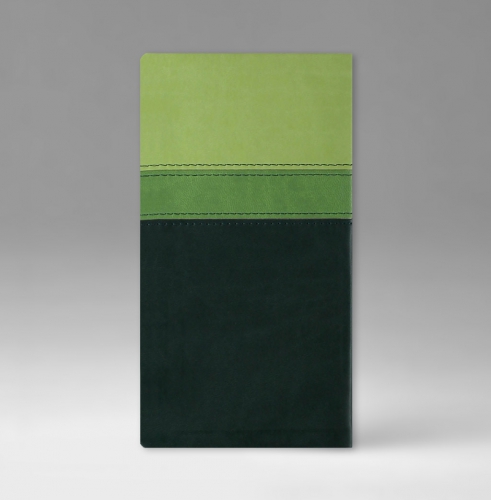 Телефонная книга, с РУС. регистром, Рубрика, белая, серебряный срез, 8х15 см, фиксированный, Принт Триколор, зеленый