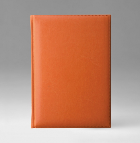 Телефонная книга, с РУС. регистром, Рубрика, белая, серебряный срез, 15х21 см, фиксированный, Небраска, оранжевый