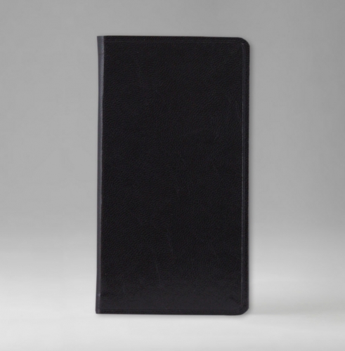 Телефонная книга, с РУС./LAT. регистром, Рубрика, белая, серебряный срез, 8х15 см, фиксированный, Карачи, черный