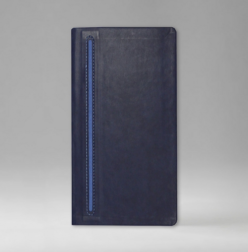 Телефонная книга, с РУС./LAT. регистром, Рубрика, белая, серебряный срез, 8х15 см, фиксированный, Ривьера, голубой