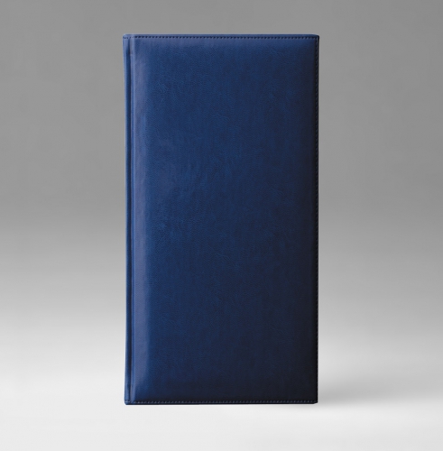 Телефонная книга, с РУС./LAT. регистром, Рубрика, белая, серебряный срез, 8х15 см, фиксированный, Каприс, голубой
