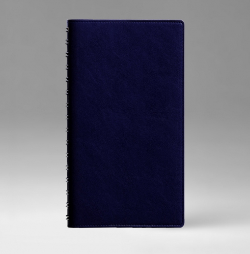 Еженедельник, датированный, Планшет, белая, 9х15,5 см, вайред, Имидж, синий