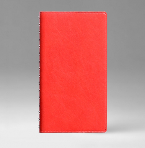 Еженедельник, датированный, Планшет, белая, 9х15,5 см, вайред, Имидж, красный