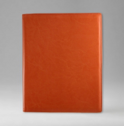 Еженедельник , датированный, 21х26 см, Планшет, белая, портфолио, Небраска, оранжевый