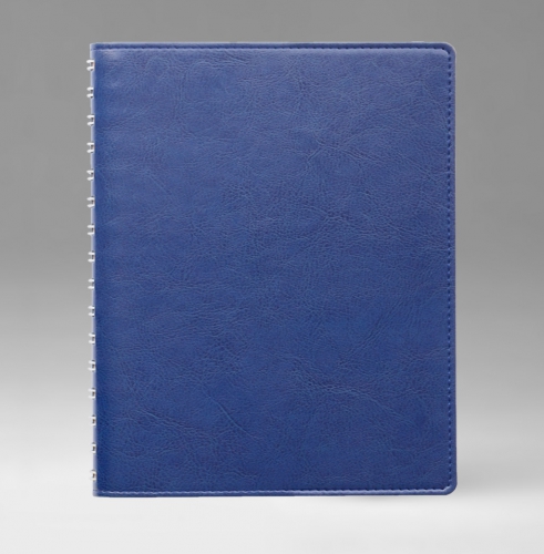 Еженедельник, датированный, Планшет, белая, 21х26 см, вайред, Небраска, голубой