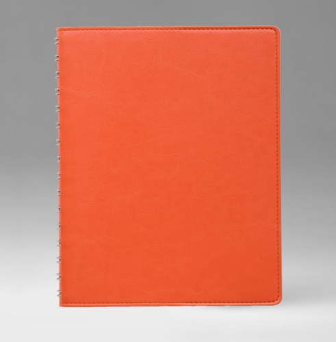 Еженедельник, датированный, Планшет, белая, 21х26 см, вайред, Небраска, оранжевый