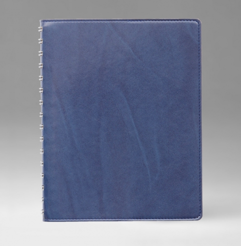 Еженедельник, датированный, Планшет, белая, 21х26 см, вайред, Тоскана, голубой