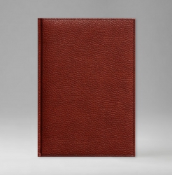 Ежедневник, датированный, Классик, белая, 15х21 см, фиксированный, Софт, английский красный