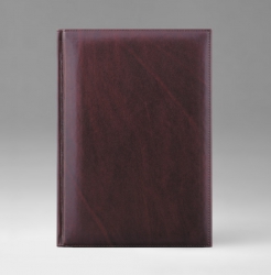 Ежедневник, датированный, Классик, белая, 15х21 см, фиксированный, Тоскана, бордо