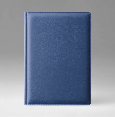 Ежедневник, датированный, Классик, белая, 15х21 см, фиксированный, Богота, голубой