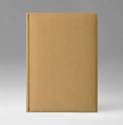 Ежедневник, датированный, Классик, белая, 17х24 см, фиксированный, Текс, бежевый