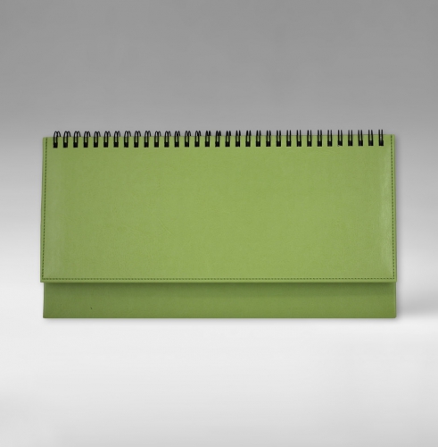 Планнинг, датированный, Классик, белая, 11х29 см, фиксированный, Небраска, светло-зеленый