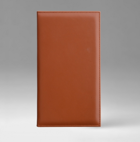 Телефонная книга, с РУС. регистром, Рубрика, джалла, 8х15 см, фиксированный, Рустик, светло-коричневый