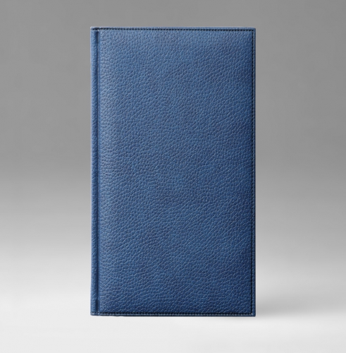 Телефонная книга, с РУС. регистром, Рубрика, джалла, 8х15 см, фиксированный, Софт, голубой