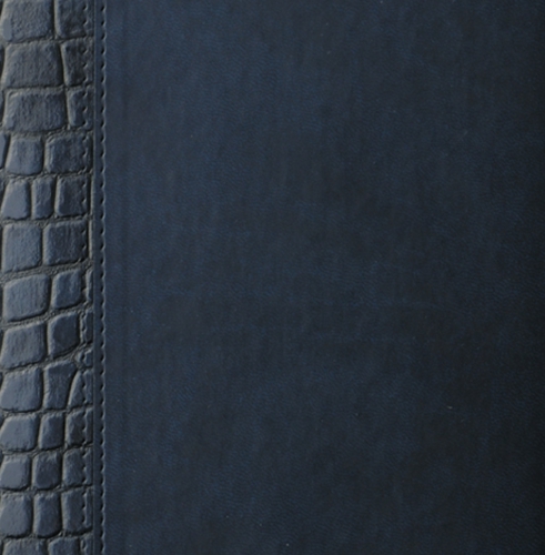 Телефонная книга, с РУС. регистром, Рубрика, джалла, 8х15 см, фиксированный, Принт Кроко, синий