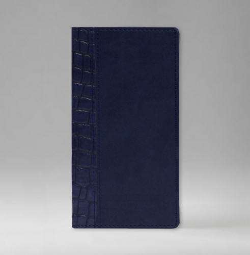 Телефонная книга, с РУС. регистром, Рубрика, джалла, 8х15 см, фиксированный, Принт Кроко, голубой