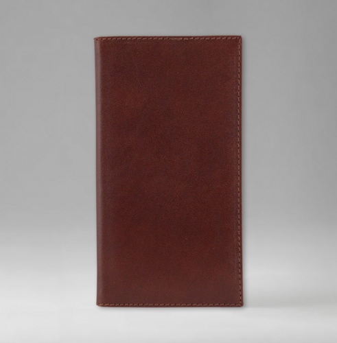 Телефонная книга, с РУС. регистром, Рубрика, джалла, 8х15 см, фиксированный, Фиеста, коричневый