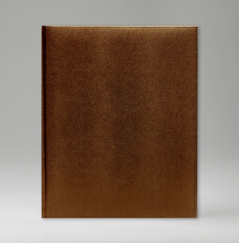 Еженедельник, датированный, Классик, джалла, 21х26 см, фиксированный, Дели, светло-коричневый