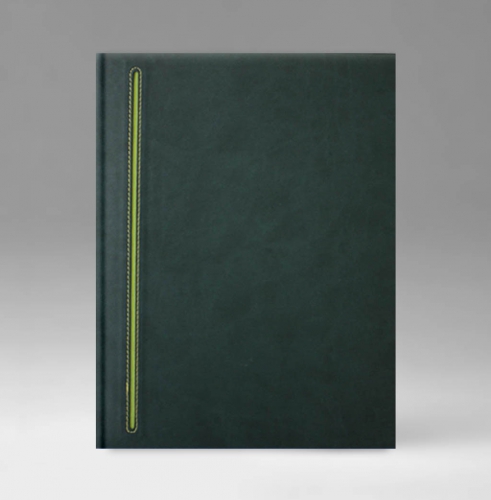 Еженедельник, датированный, Классик, джалла, 21х26 см, фиксированный, Ривьера, зеленый