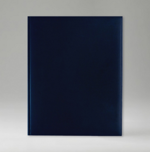 Еженедельник, датированный, Классик, джалла, 21х26 см, фиксированный, Принт, темно-синий