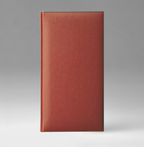 Телефонная книга, с РУС. регистром, Рубрика, белая, 8х15 см, фиксированный, Каприс, английский красный