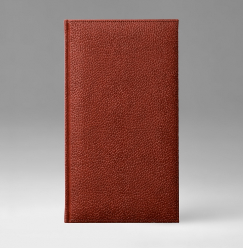 Телефонная книга, с РУС. регистром, Рубрика, белая, 8х15 см, фиксированный, Софт, английский красный