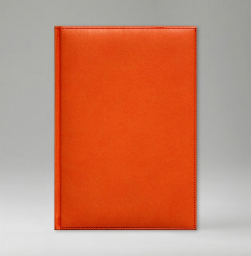 Телефонная книга, с РУС. регистром, Рубрика, белая, 15х21 см, фиксированный, Принт, оранжевый