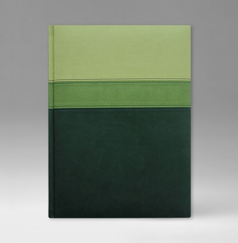 Телефонная книга, с РУС. регистром, Рубрика, белая, 15х21 см, фиксированный, Принт Триколор, зеленый