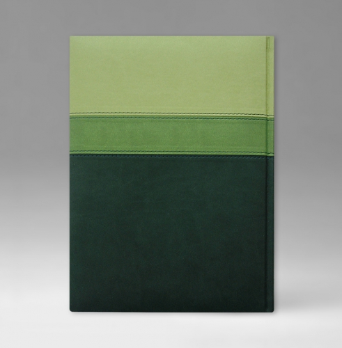Телефонная книга, с РУС. регистром, Рубрика, белая, 15х21 см, фиксированный, Принт Триколор, зеленый