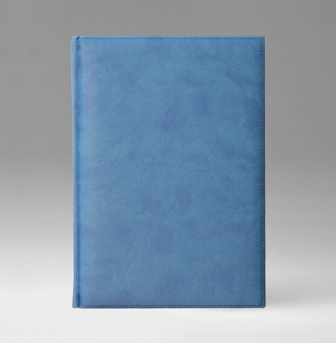 Телефонная книга, с РУС. регистром, Рубрика, белая, 15х21 см, фиксированный, Текс, голубой
