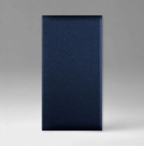 Еженедельник, датированный, Классик, белая, 9х17 см, фиксированный, Метал, синий