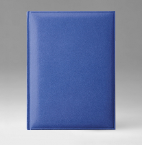 Еженедельник, датированный, Классик, белая, 21х26 см, фиксированный, Карачи, голубой