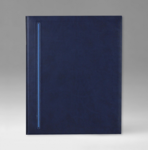 Еженедельник, датированный, Классик, белая, 21х26 см, фиксированный, Ривьера, голубой