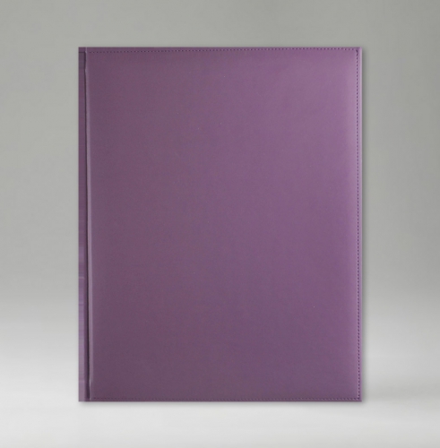 Еженедельник, датированный, Классик, белая, 21х26 см, фиксированный, Принт, фиолетовый