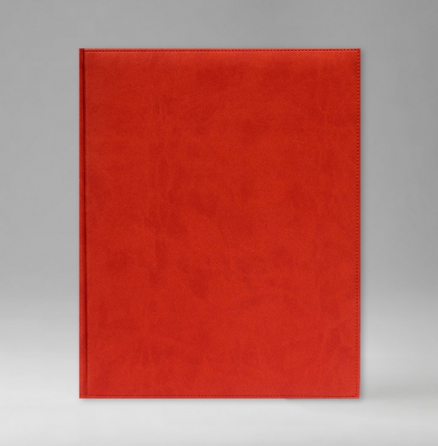 Еженедельник, датированный, Классик, белая, 21х26 см, фиксированный, Текс, красный