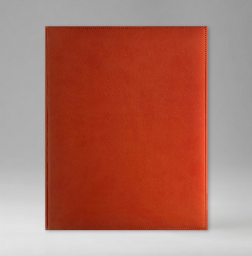 Еженедельник, датированный, Классик, белая, 21х26 см, фиксированный, Текс, оранжевый
