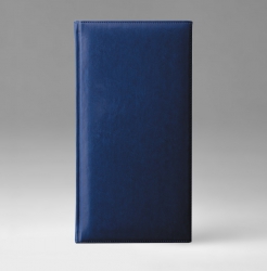 Еженедельник, датированный, Евро, белая, 8х15 см, фиксированный, Каприс, голубой
