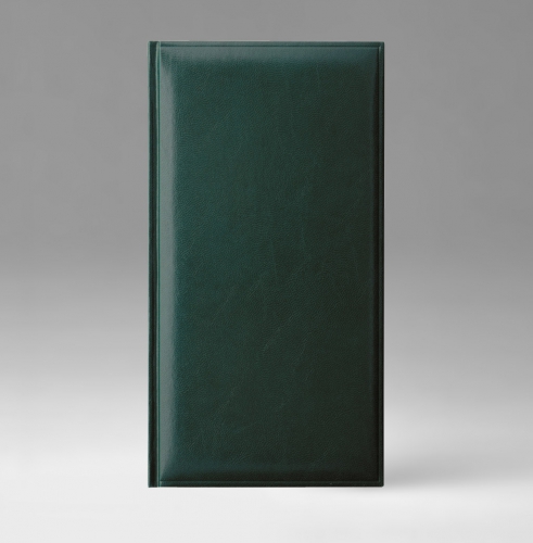 Телефонная книга, с РУС./LAT. регистром, Рубрика, белая, 8х15 см, фиксированный, Карачи, зеленый