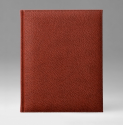 Ежедневник, датированный, Классик, белая, 21х29 см, фиксированный, Софт, английский красный