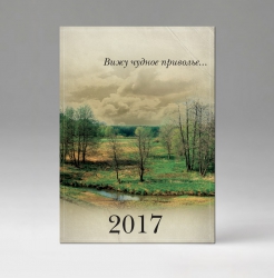 Настенный календарь Вижу чудное приволье..., бумага мелованная, 2017 Природа, желтый