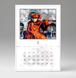 Настенный календарь Маски, бумага мелованная, 2017 Маски, белый